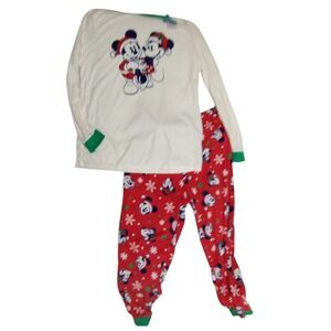 Disney Mickey‎ Minnie Christmas Pajama Set Men's Large NWT Holiday Sleepwear